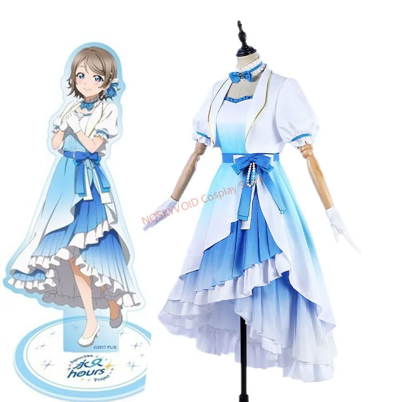 

LoveLive! Watanabe You Cosplay Costume Sunshine!! 9th Anniversary Aqours Stage Cotsumes Halloween Girls Idol Performance Dress