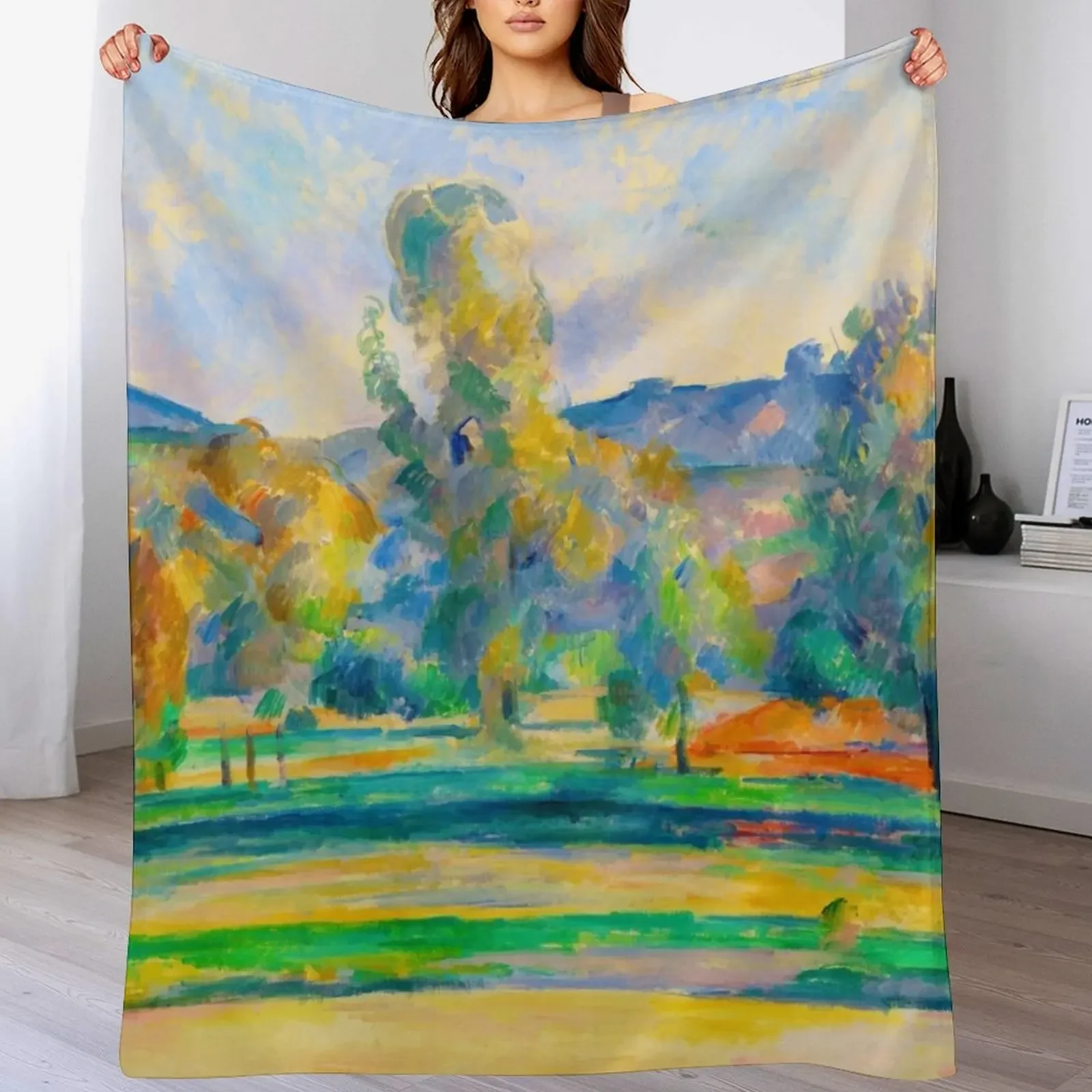 

Paul Cézanne HD - Autumn Landscape (Paysage d'automne) (ca. 1883–1885) by Paul Cezanne Throw Blanket