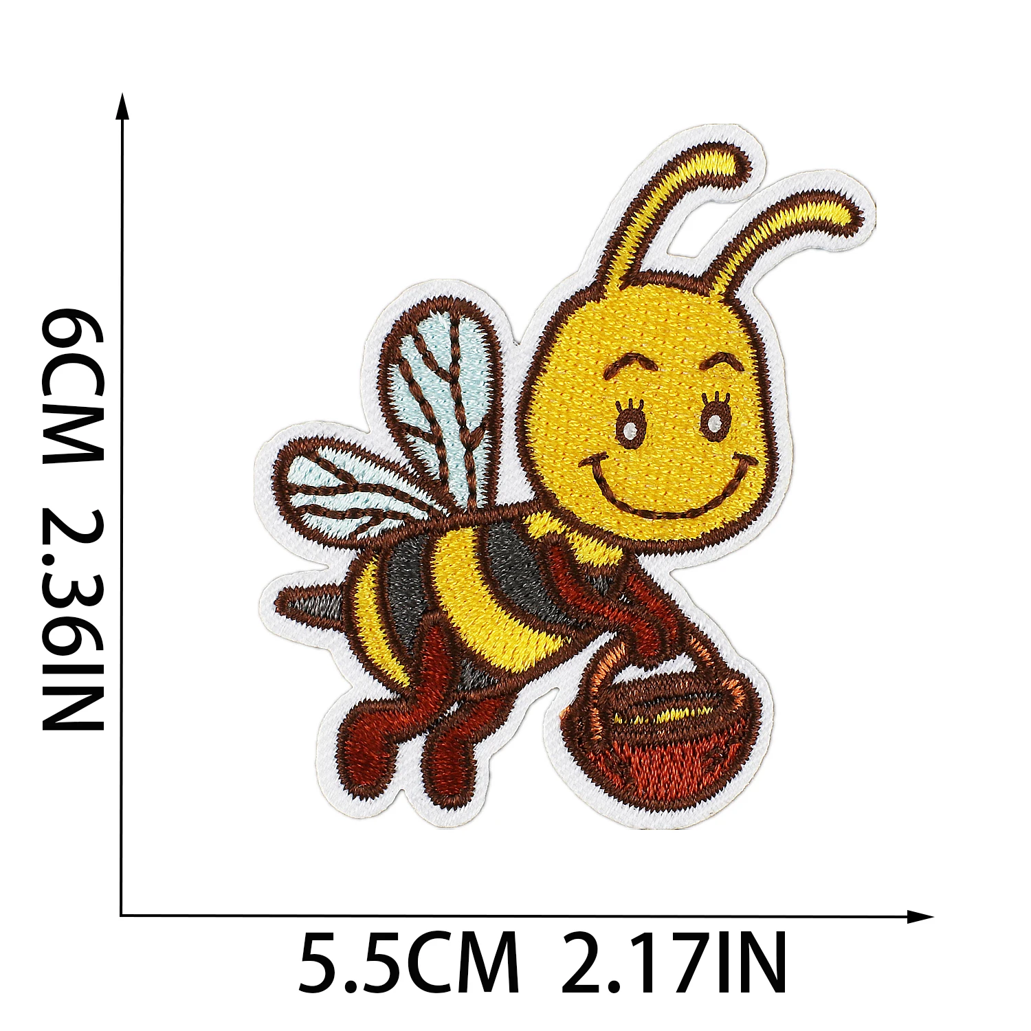 Cartoon Girls Boys Kids Clothing Sticker Iron On Bee Sunflower Car Bike Patches Embroidery Sewing Stripe Badge Clothing Applique