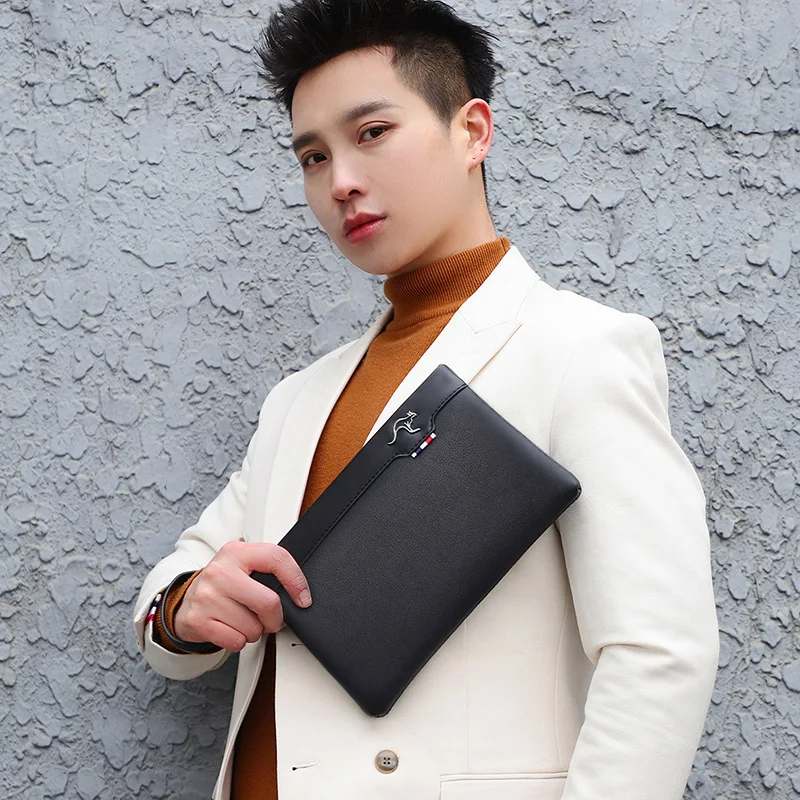 Luxury Brand Business Men Wallet Leather Man Clutch Bag Coins Pocket Purse Casual Envelope Long Wallets Luxury Handbag for Phone