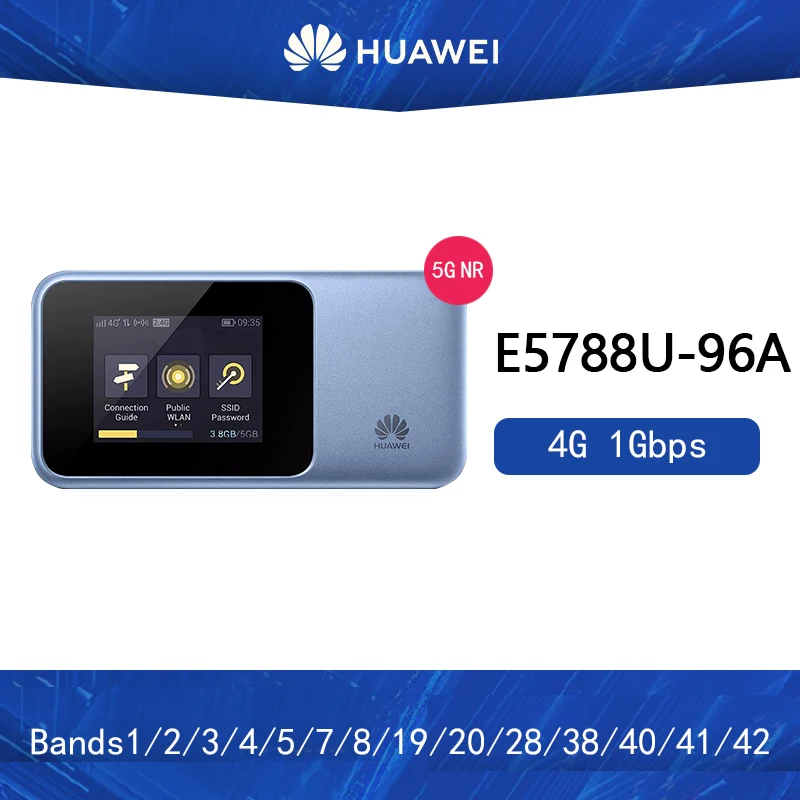 New original Huawei E5788 E5788u-9a Mobile Wifi 1G DL Speed Support NFC Bluetooth Data Transmit and Wake Up PK M1 MF980