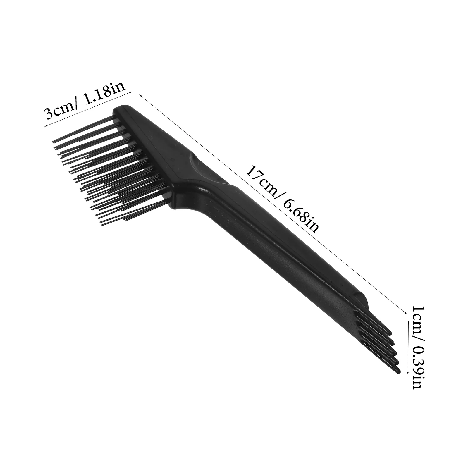 1 قطعة جهاز فرشاة بلاستيكية منظف لتنظيف المشط المنزلي أداة تنظيف الاستخدام المنزلي منظف قاعدة مشط أسود