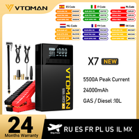VTOMAN X7 Car Jump Starter 4250A Car Power Bank 4 In 1 with Air Compressor Car Starter Booster for 12V 10L Gas/Diesel