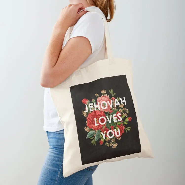

JEHOVAH LOVES YOU Tote Bag Woman shopper bag hand bag ladies shopper woman Big women