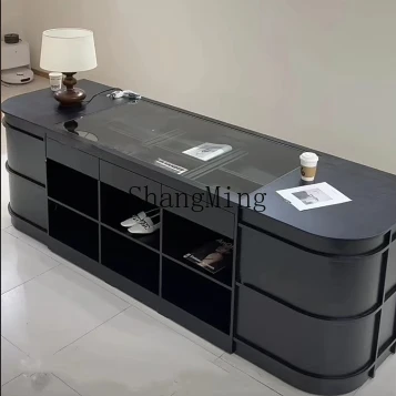 ZYY Commercial Cashier Reception Desk Clothing Store Counter Table Store Display Nakajima Water Station