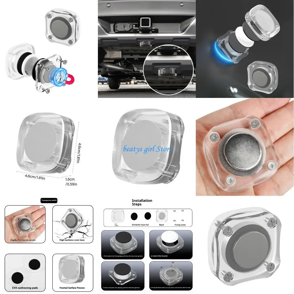 

C7AB Portable Protective Case Clear Acrylic Material Quick Installation No Tools Need