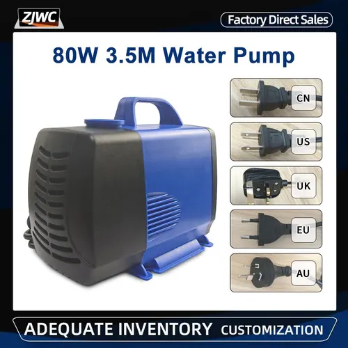 Bomba de agua de 80W y 3,5 M, máquina de grabado de 220V, bomba sumergible multifuncional para herramienta de refrigeración de Motor de husillo CNC, 1 ud.