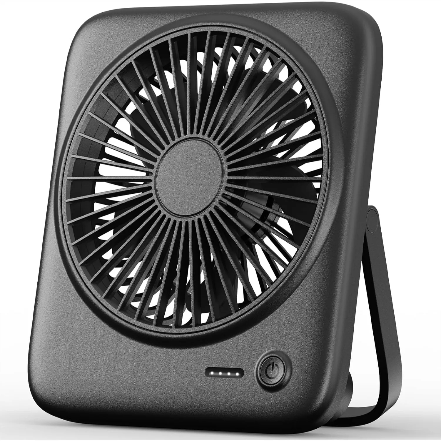 

Personal Portable Desk Fan, 4000mAh Rechargeable Battery Operated & USB Powered for Travel Bedroom Office, Cordless Quiet