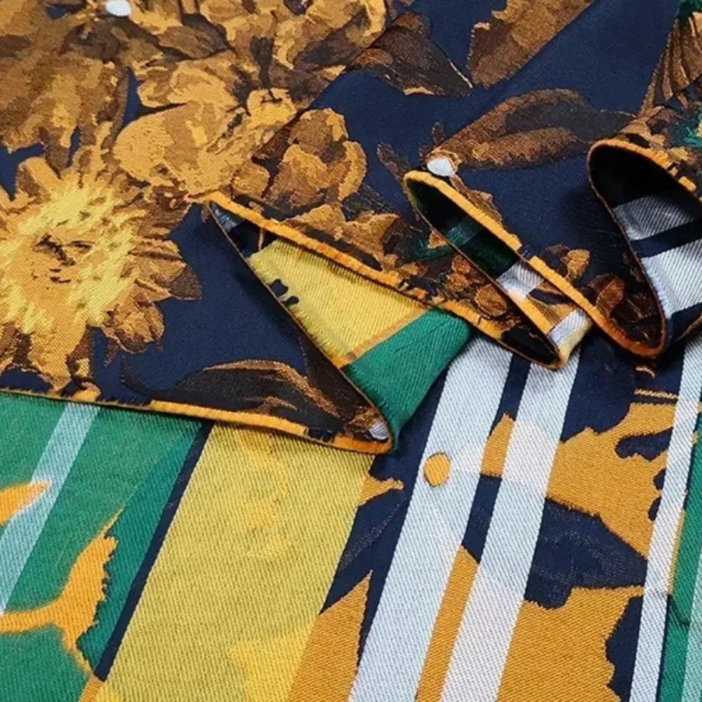 

Жаккардовая парча, окрашенная в пряже ткань, европейский бренд, модный дизайн, весна-осень для платья, ткань на метр, шитье своими руками, оптовая продажа