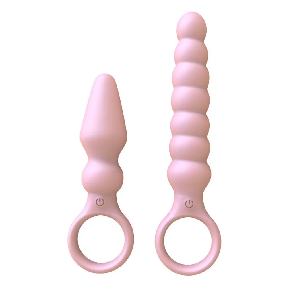 Vibrating Anal Plug with Pull Ring, Powerful Prostate Massager, Smooth Anus Dilator Sex Toys for Men Women Gay SM Game