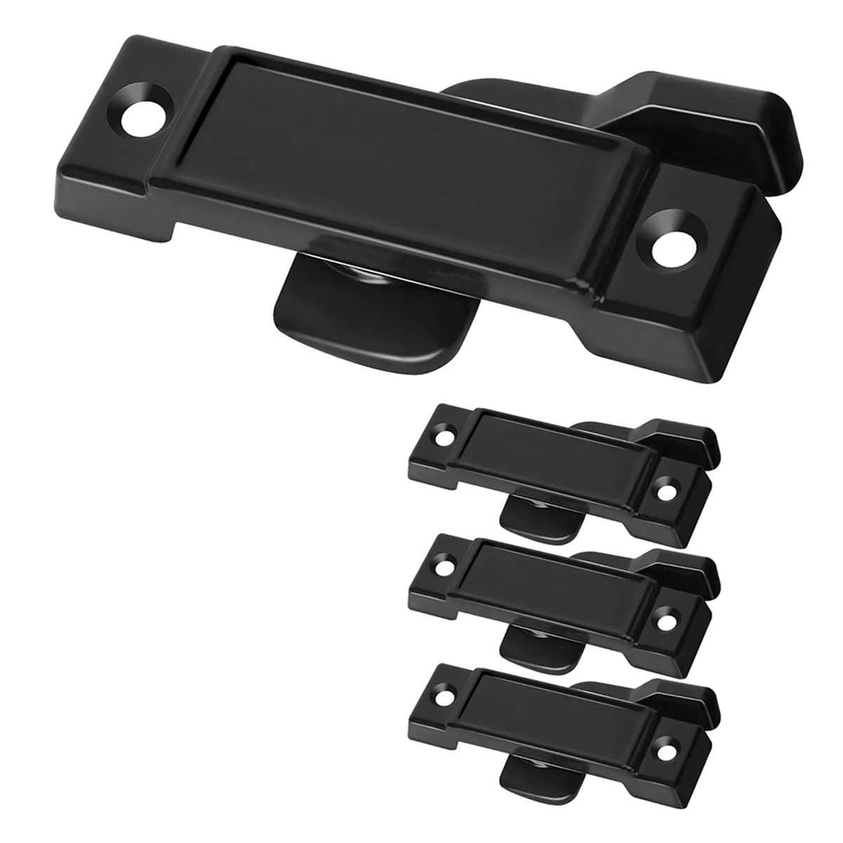 A002 4 Pcs Window Replacement Sash Lock-2-1/4 Inch Mounting Hole Centers Sash Lock,Black Sash Lock
