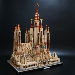 Famous Building House Model Moc Series Sagrada Familia Building Block Model DIY Children's Educational Holiday Gift MOC-65795