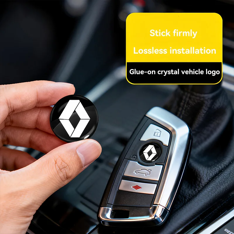 

Наклейки-эмблемы для автомобильных ключей 14 мм, замена шильдиков для Renault Megane 2 3 4, Twingo, Clio, Talisman, Captur, Trafic, Kwid, Scenic 2