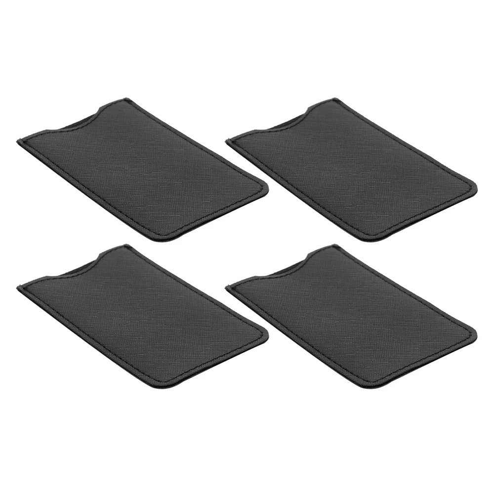 

4Pcs Comb Holder Fake Storage Case Portable Travel Organizer Soft Durable Pouch Scissor Bag Salon Comb Sleeve Black