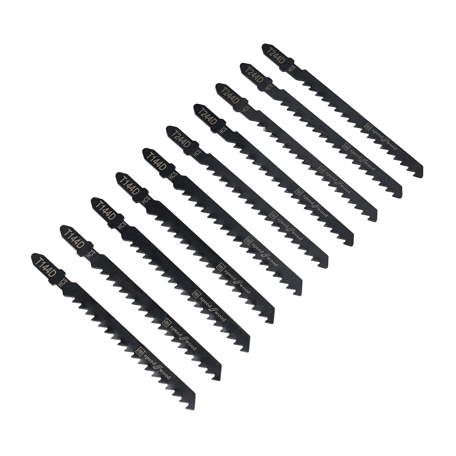 High Quality Home & Garden Saw Blades Jigsaw Blades Wood High Carbon Steel High Speed Practical Saw Blade 10Pcs