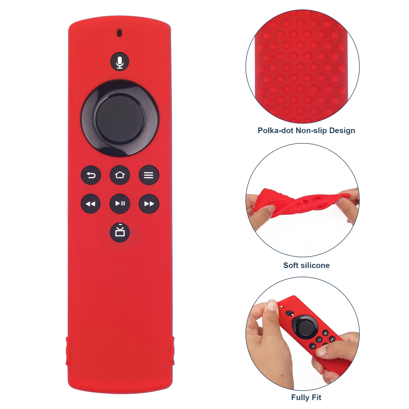 Funda de silicona para Control remoto Amazon Fire TV Stick Lite, accesorios de repuesto antideslizantes a prueba de golpes, cubierta protectora, novedad