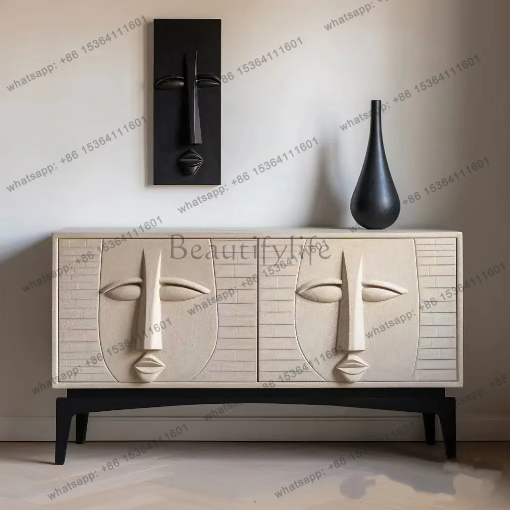 PG Nordic modern art style retro dining side cabinet against the wall storage living room antique designer
