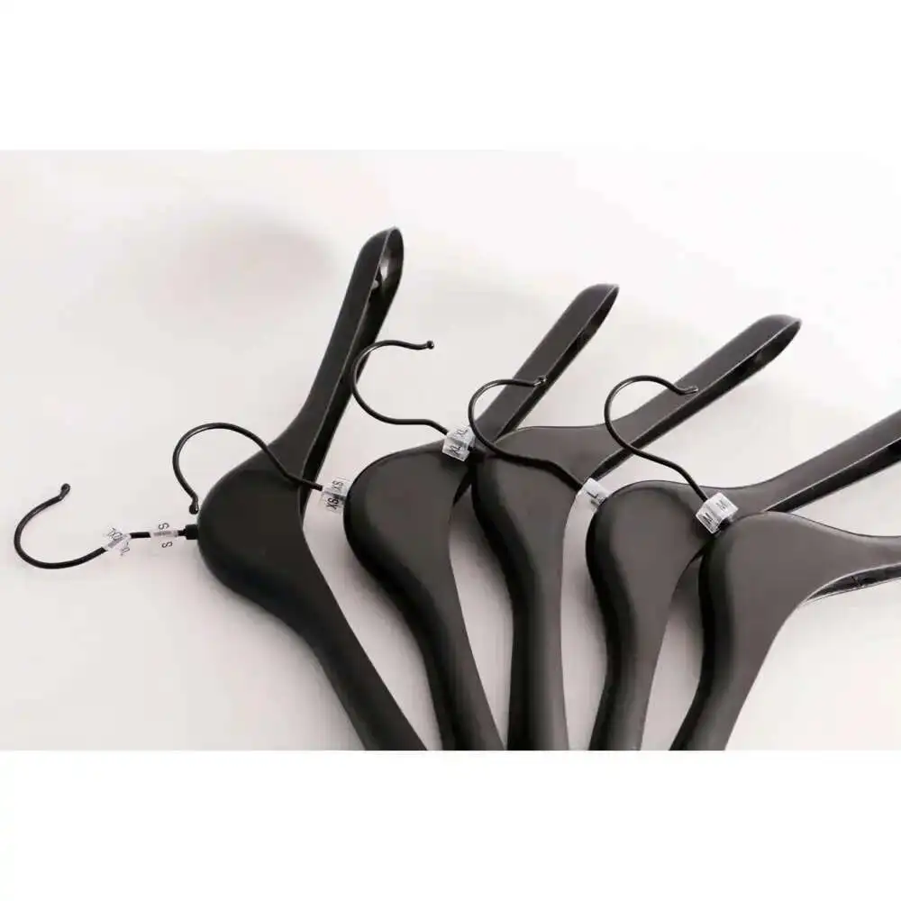 50 قطعة/الوحدة مربع شماعات ملابس علامة حجم تبويب صالح 6 مللي متر قضيب للملابس اللون الترميز واضح العد XS S M L XL 2XL