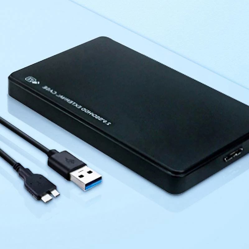 Caja disco duro portátil SSD 2,5 pulgadas velocidad USB 3,0 externo