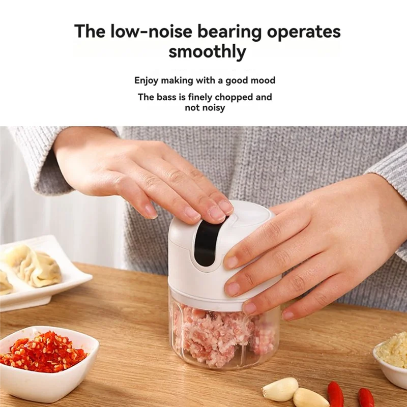 Electric Garlic Pounder Wireless Small Food Processor For Chopping Garlic, Ginger