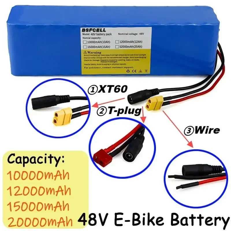 New Style 48V Lithium Battery 48V E-bike Battery, Ebike Battery 10Ah/12Ah/15Ah/20Ah With BMS For Ebike Battery