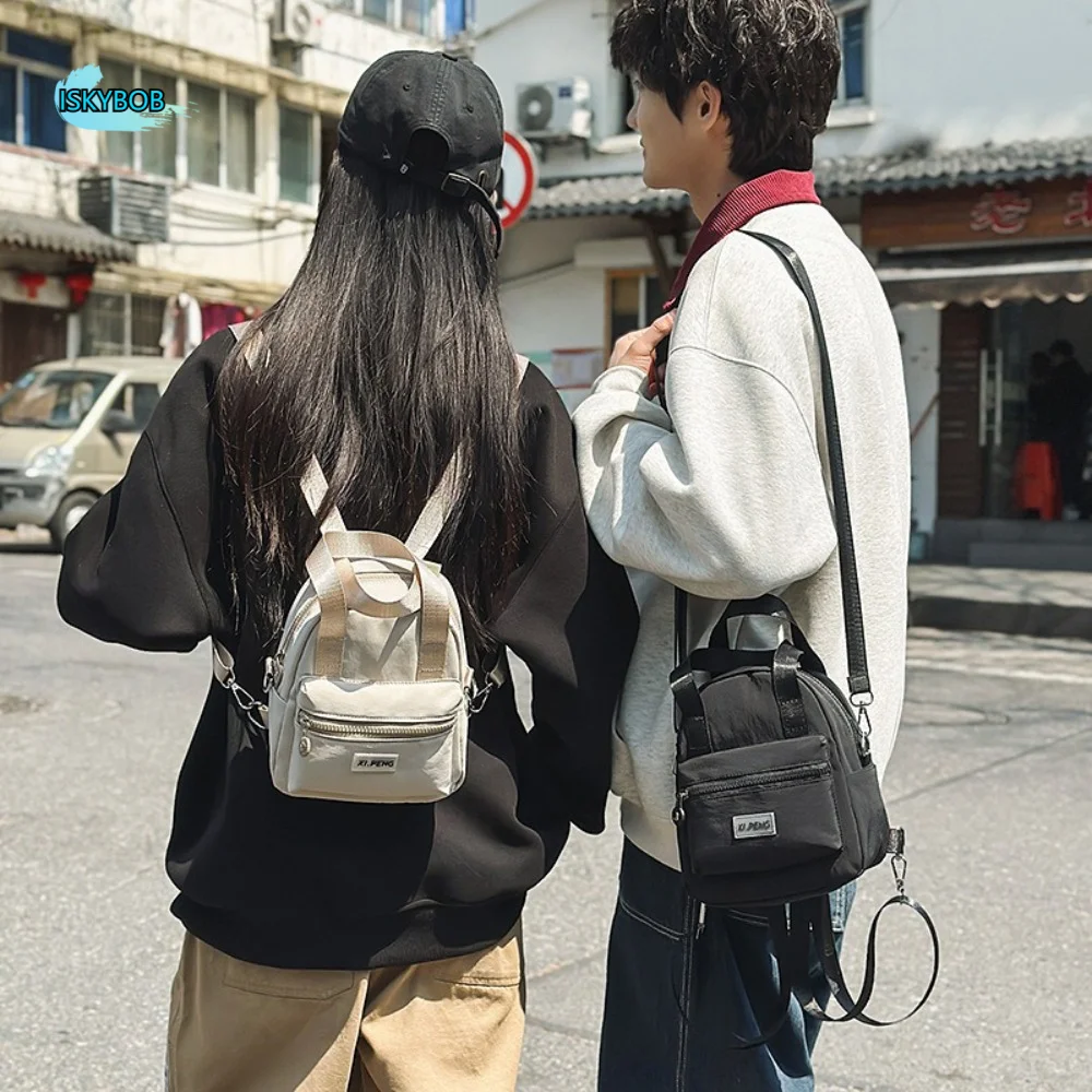 

Multifunctional Crossbody Phone Pouch Handheld Street Style Nylon Shoulder Bag Tote Bag Solid Color Small Square Bag Woman Girls