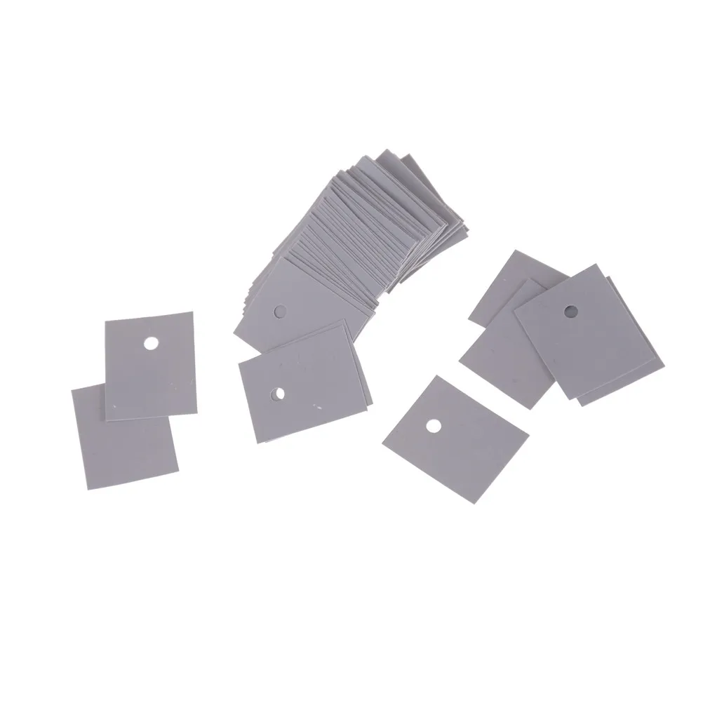 B*50pcs 3mm Gray  TO-247 Transistor Silicone Insulator Insulation Sheet 20*25mm