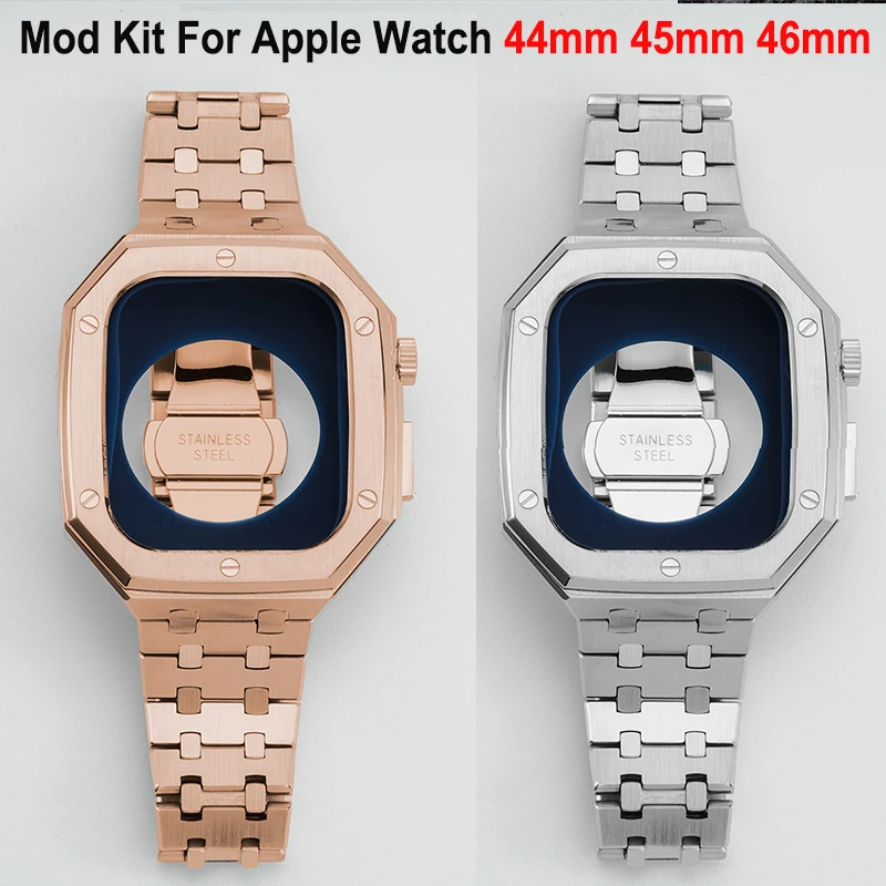 �y�Z�[�����z�����X�e�����X�X�`�[�������L�b�g Apple Watch 11 10 9 8 7 46 45mm�p ���^���x�[���t���[�� iwatch�V���[�Y654SE3 44mm�Ή�