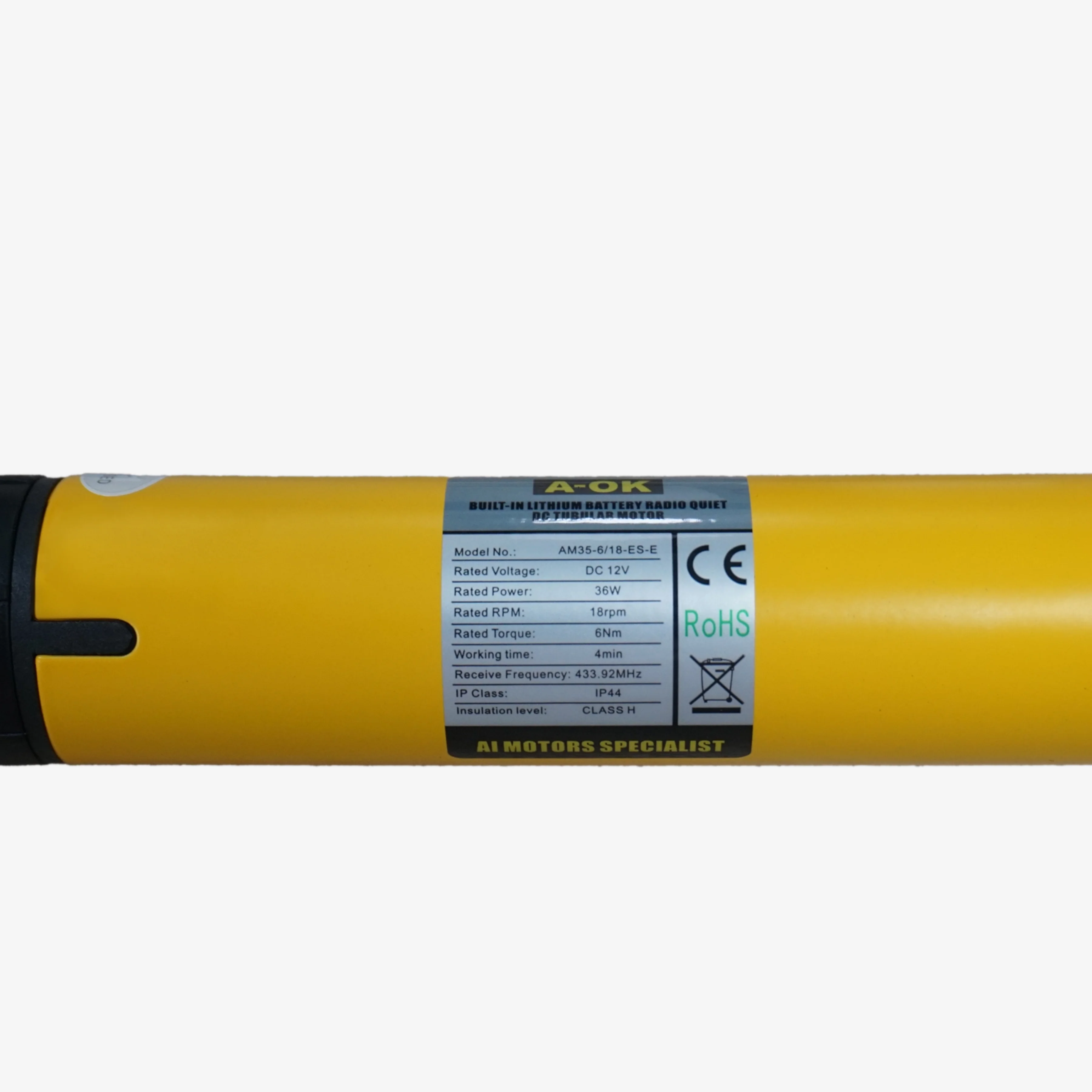 A-OK AM35-6/18-ES-E Tuya WiFi Abridor de cortinas de oficina en casa inteligente con control por aplicación