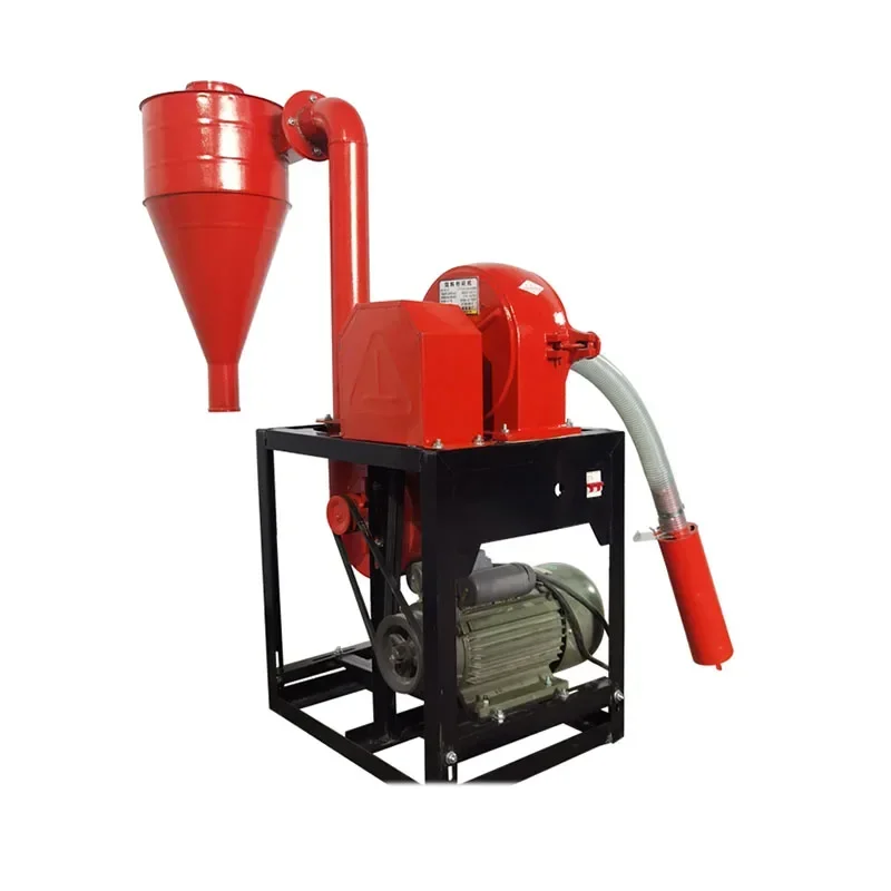 

Self-priming Large-capacity Corn Pulverizer Household Automatic 220v Whole Grain Flour Mill for Breeding Feed Grinding