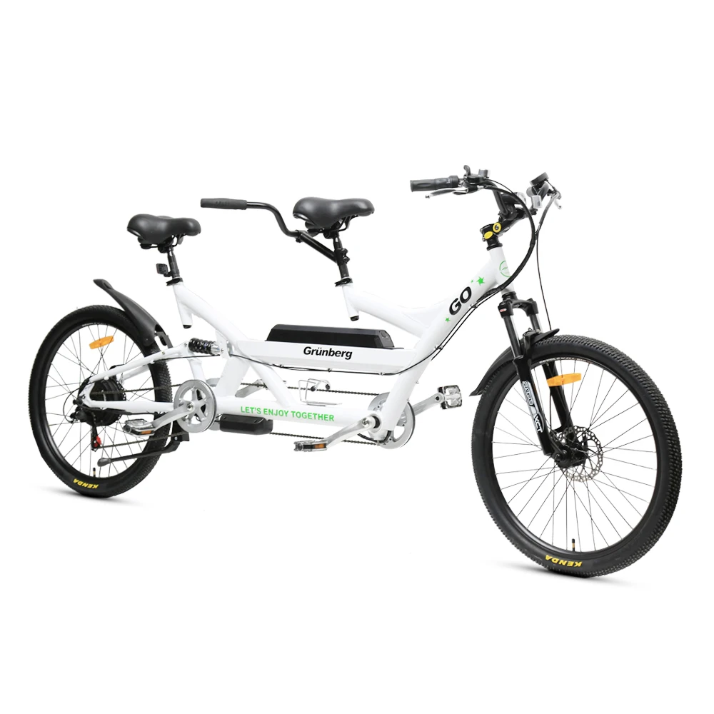 350W Two Person Electric Bicycle Lithium Battery City Leisure Outdoor tandem Electric Bicycle for Tourists