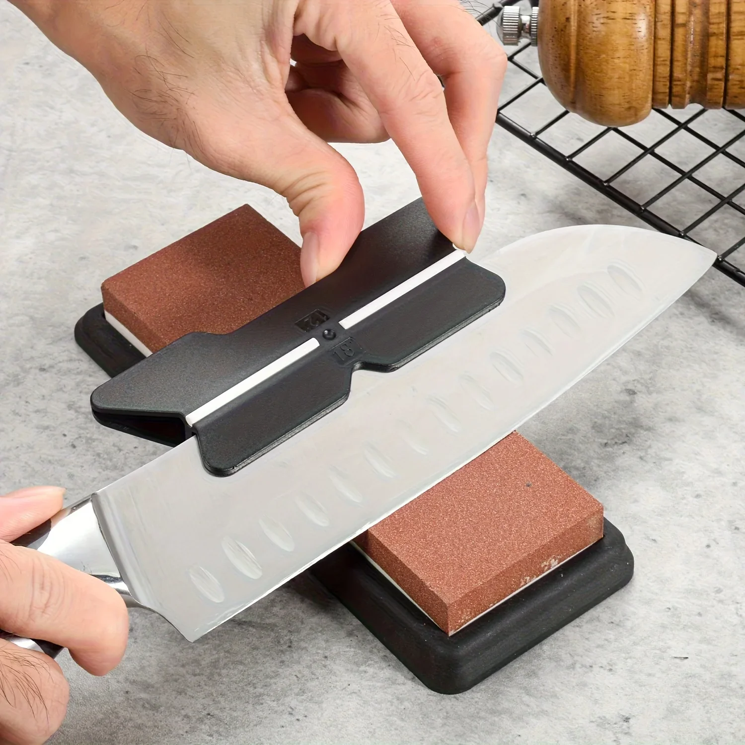 1pc Fixed Angle Sharpening Jig, Four-In-One Angle Sharpening Guide, Knife Sharpening Guide Tool