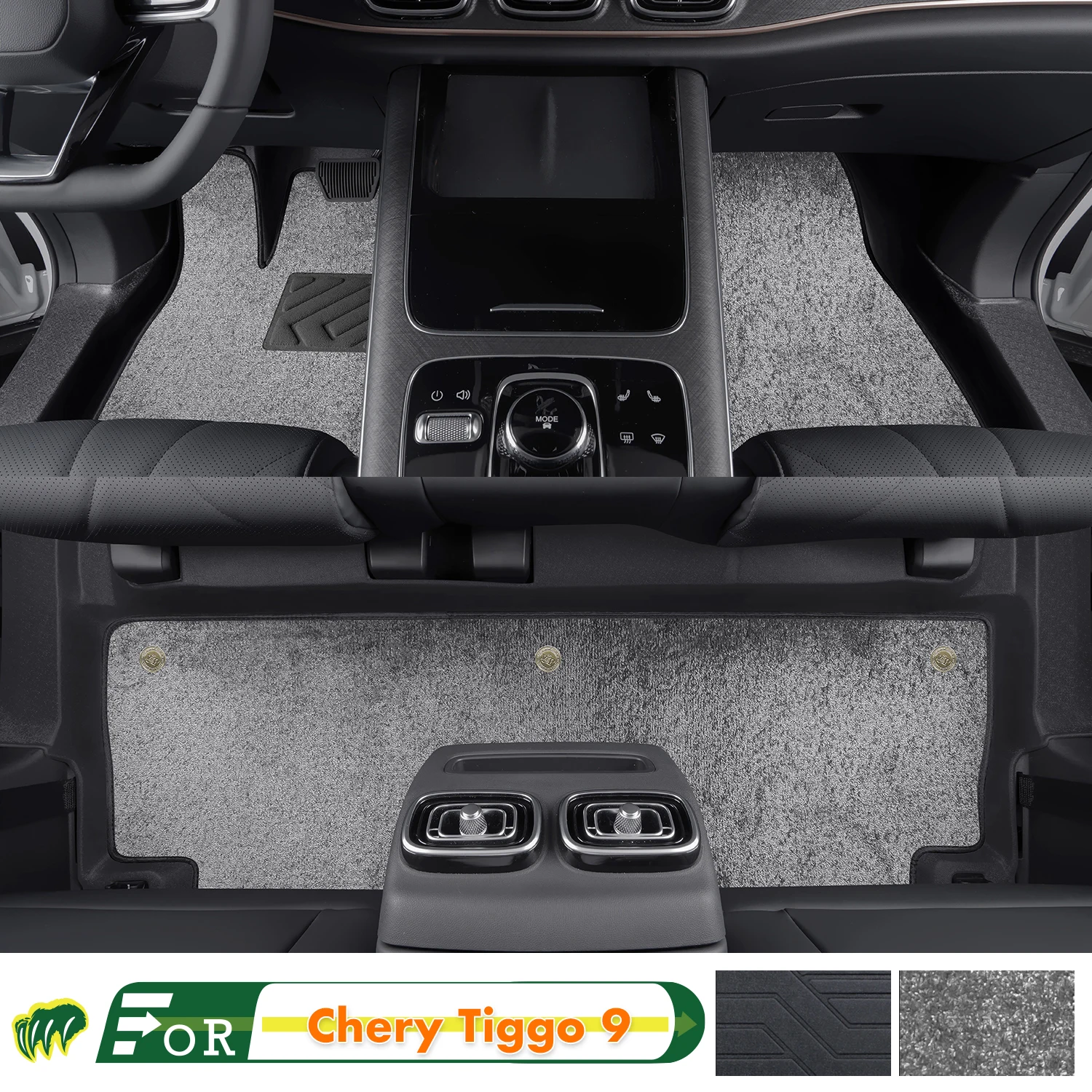 

Left-hand Drive Car Floor Mat For Chery Tiggo 9 2023-2024 Full Surround Foot Mat Floor Mat Interior Floor Liner