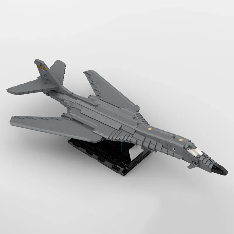 

MOC Modern Aircraft 1:72 Scale B-1B Lancer Supersonic Carpet Bombing Fighter Model Assembly Building Blocks Toy Children's Gift