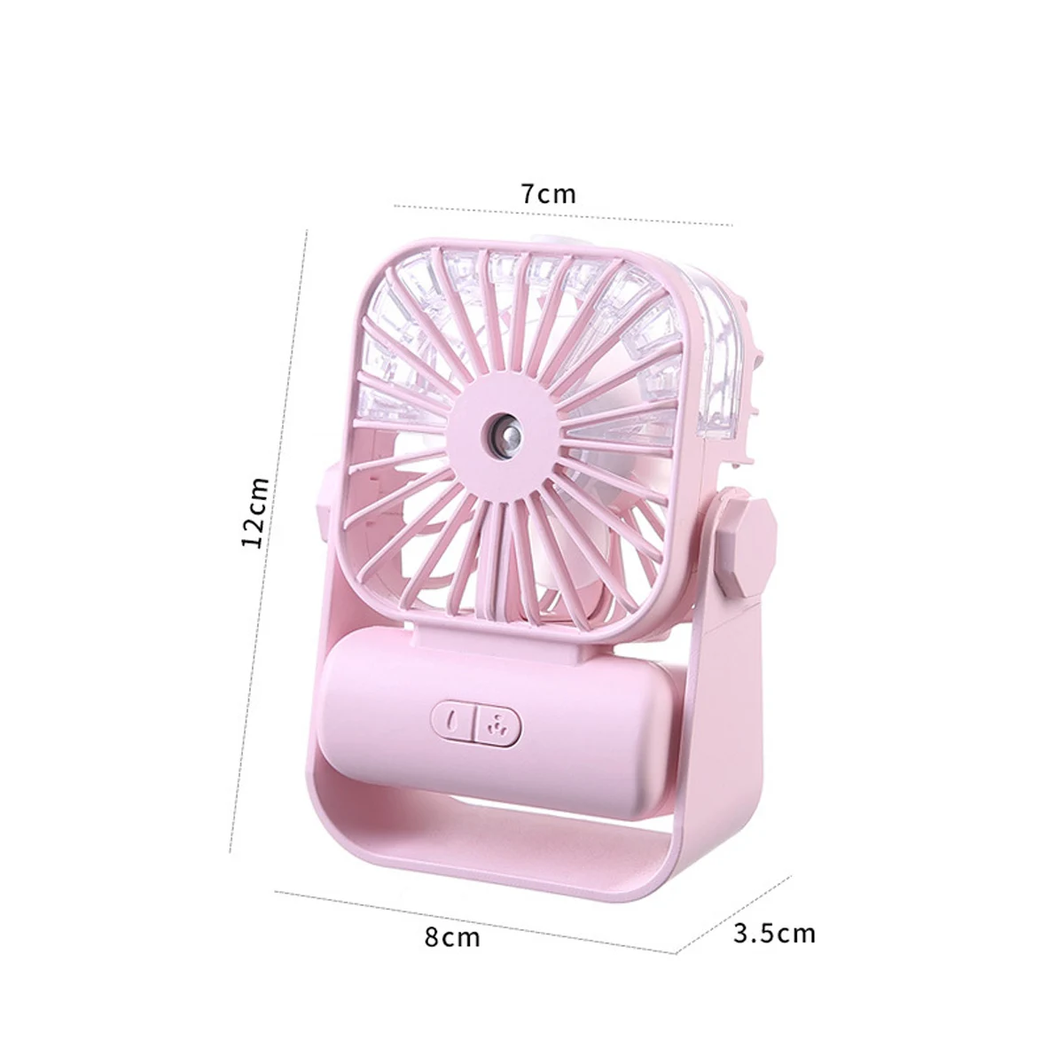 Handheld Fan Mini Air Conditioner USB Rechargeable Portable Humidifier Mist Cooler Cooling Spray Humidifier Fan for Home/Office