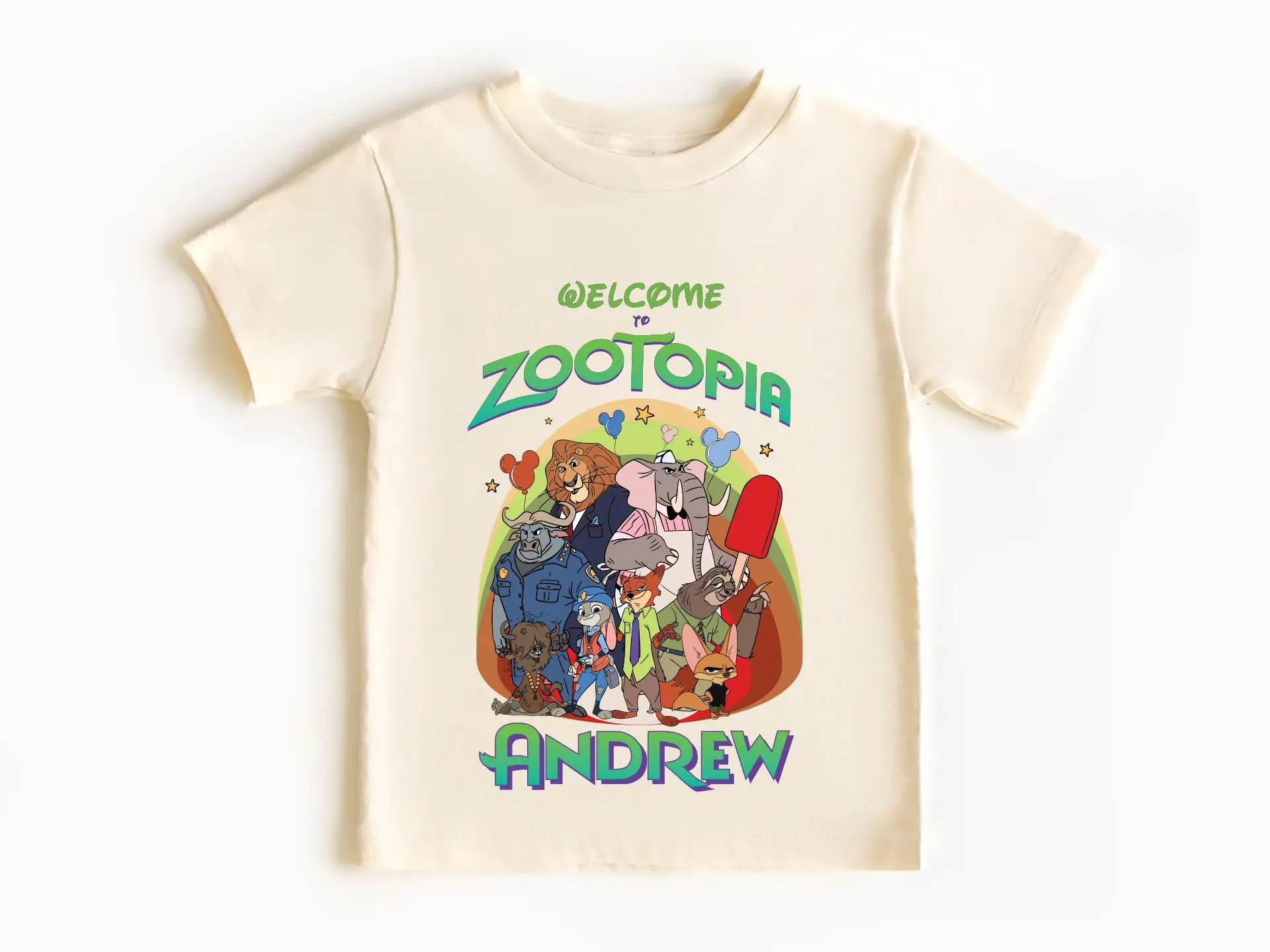 

New Christmas Gift Zootopia 2 Nick Judy Print T Shirt Fashion Brand Long Sleeve Crewneck Short Sleeves Casual Loose T Shirts