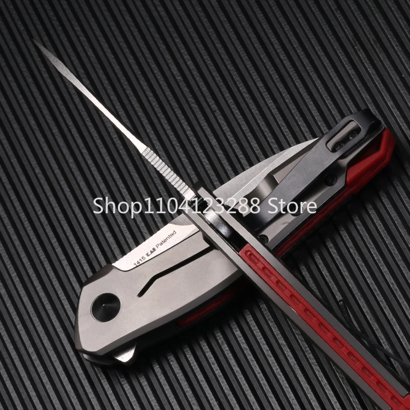 KS 1415 Camping Wilderness Survival Combat 8cr13MOV Blade 420 Steel Handles Portable Folding Pocket Knife Edc Multitool