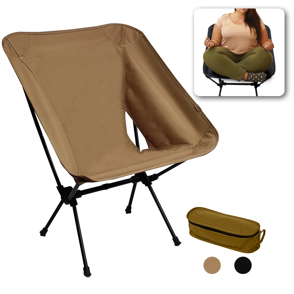 

HIgh Quality Load-bearing 330lbs 7075 Aluminum Alloy Heavy Duty f Moon Camping Chair
