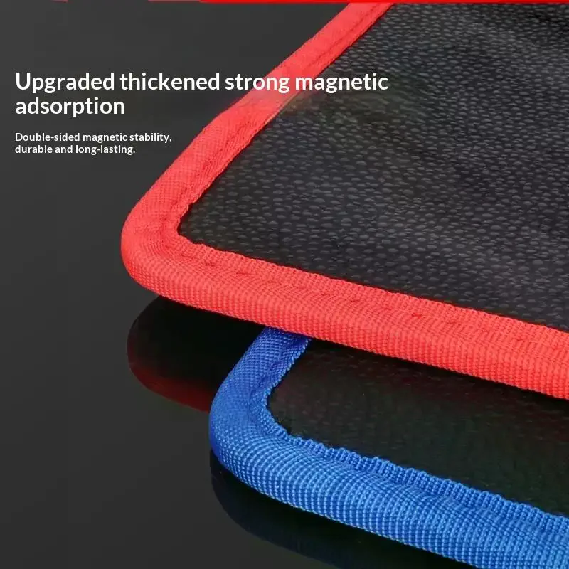 Magnet Heavy-Duty Tool Mat Double-sided Waterproof Wall Mount Tool Tray Non-Slip Hardware Screws Wrenches Storage Pads Strong