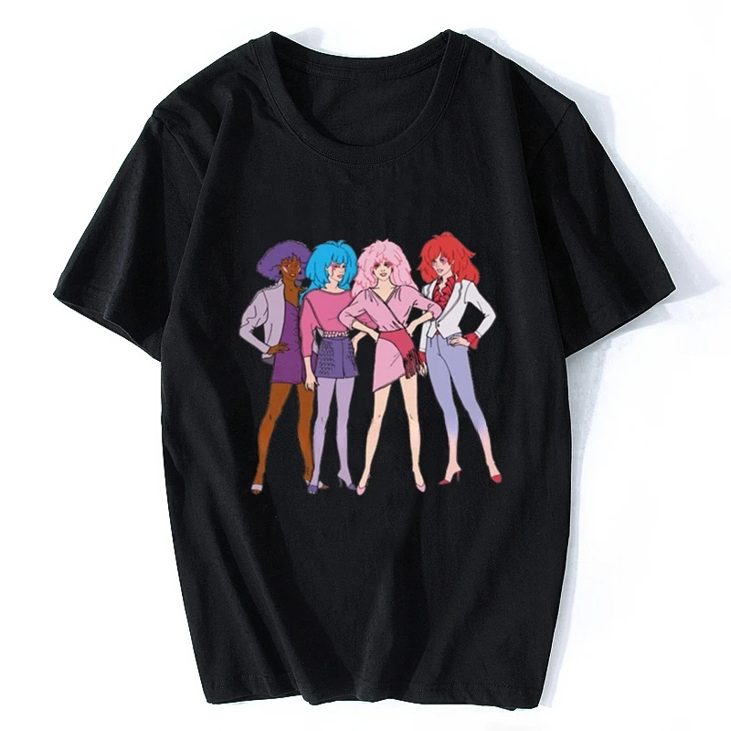 Unique Jem And The Holograms Print Men Cotton Hip Hop Harajuku cotton Streetwear heavyweight style New Arrival Hot sale outfits