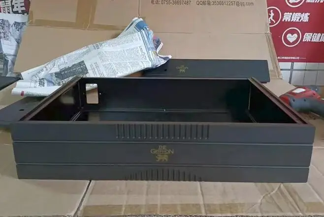 هيكل مكبر للصوت من فئة الألومنيوم الكامل ، الضميمة HiFi ، صندوق أمبير Gryphon ، 430x90x308mm