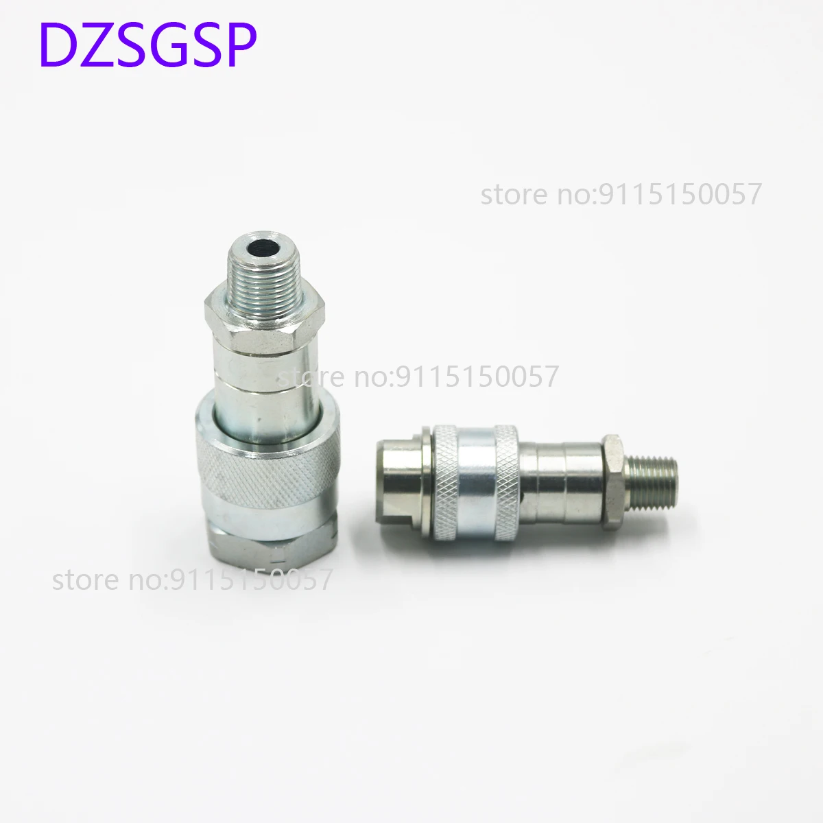 

Hydraulic Quick Couping Jonit Coupler NPT KZE-B 1/4 3/8 Inch Close Type Quick Steel Material Plug Socket Connector Set