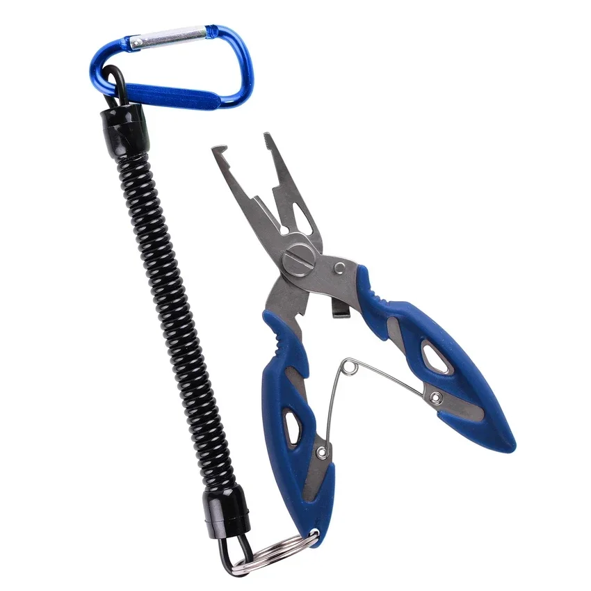 Vistang Grip Visgerei Tandwielhaak Herstellen Cutter Lijn Split Ring Vissen Accessoires Gebruik Tang Multifunctionele Schaar