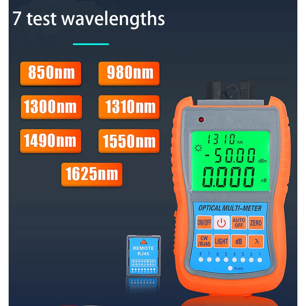 เครื่องวัดพลังงาน4In1 AUA-G70B ขนาดเล็กเครื่องตรวจจับความผิดพลาดด้วยภาพสายเคเบิลเครือข่ายทดสอบเครื่องทดสอบใยแก้วนำแสง10กม. VfL