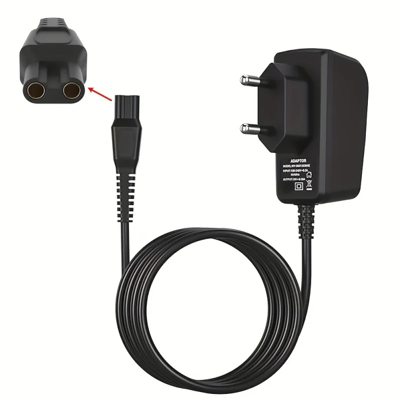 

15V HQ8505 EU Power Cord for Philips Norelco 3000 5000 6000 7000 9000 Series & Multigroom MG5750 MG7750 MG7770 Shaver Charger.