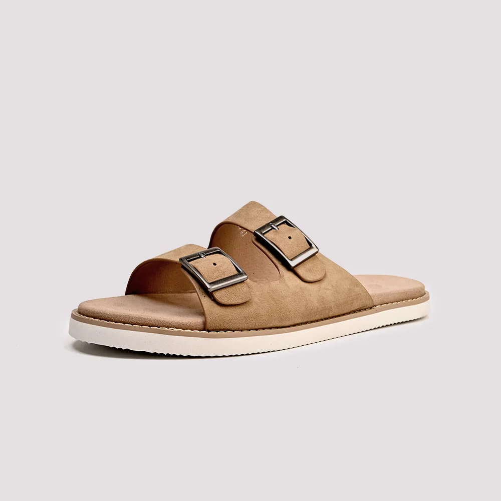 

High Quality Genuine Leather Man Shoes Shoes Men New Spring Summer Leather Sandals for Men British Retro Men's Sandal Slippers