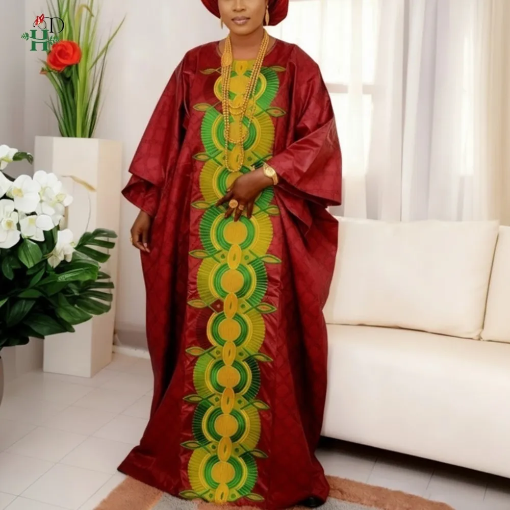 H&D 2026 Nuevos Vestidos Africanos para Mujer, Vestidos Turcos de Lujo, Elegantes Abayas de Dubái, Bordados, Traje Tradicional Nigeriano para Mujer