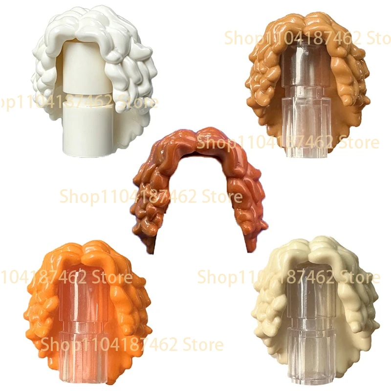 City Figure Body Part Building Blocks Hair Beard Magic Hat Pirate Hairstyle Assembly Accessories Mini Brick Toy Gift For Kid H23