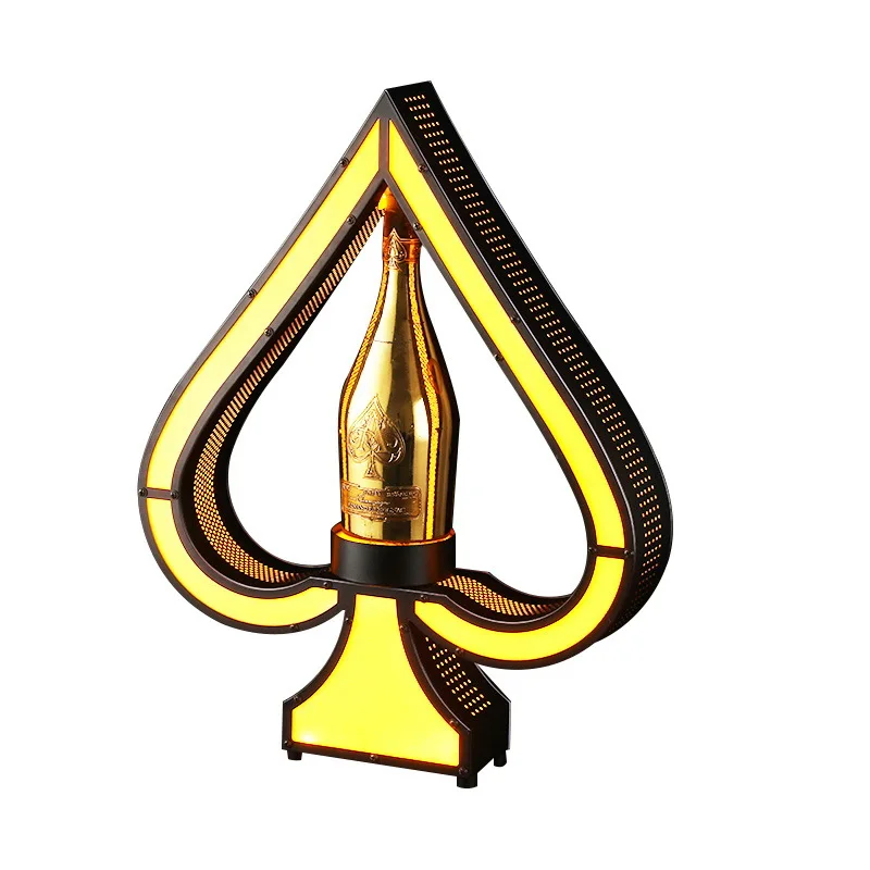 

Bar KTV luminous led wine seat red foreign wine base champagne display stand nightclub creative wine seat