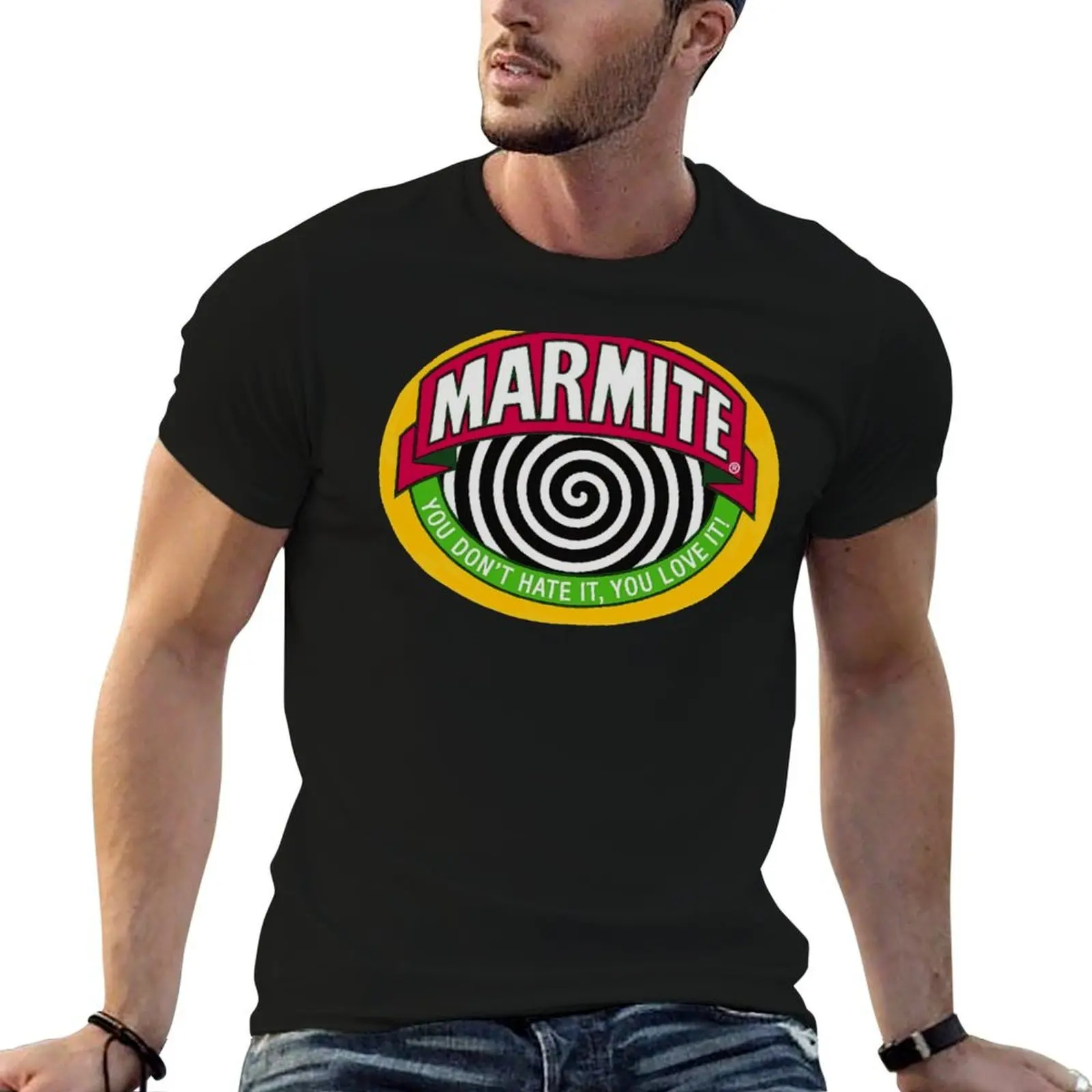 Винтажная футболка Hipnosis Marmite My Mate, удобная эластичная футболка